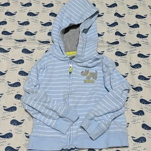 3/$15 Carter boys dog fleece zip up hoodie